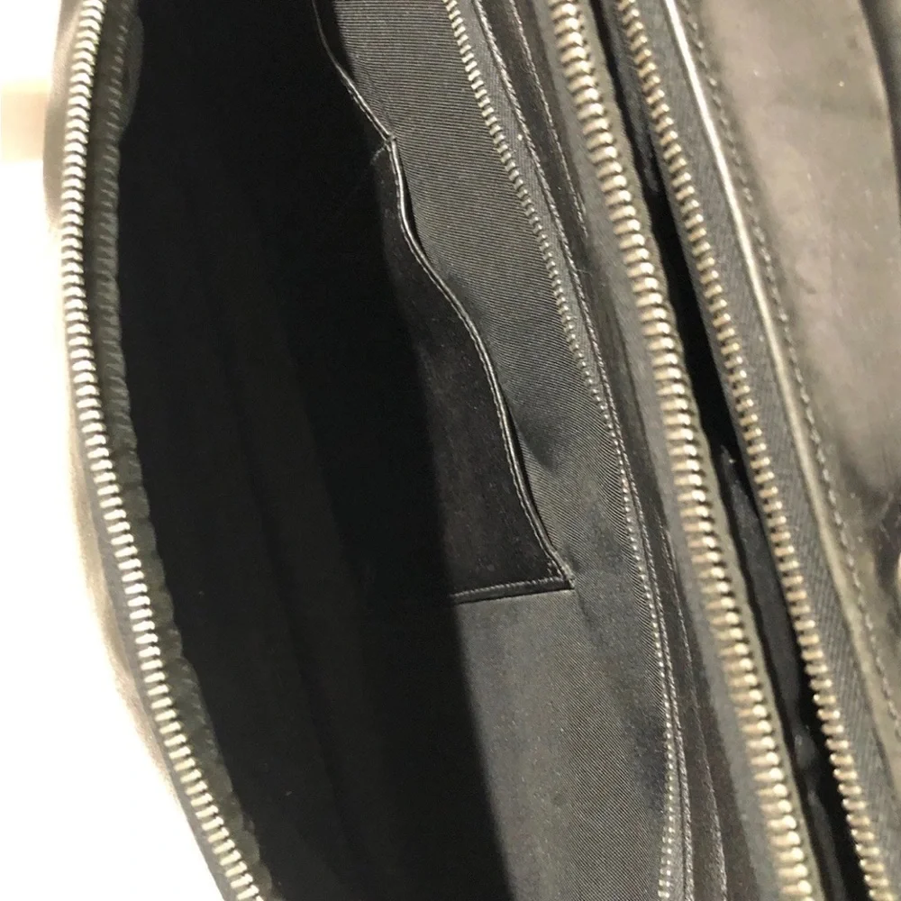 Coach Briefcase Black Leather H1S-5306 With Strap